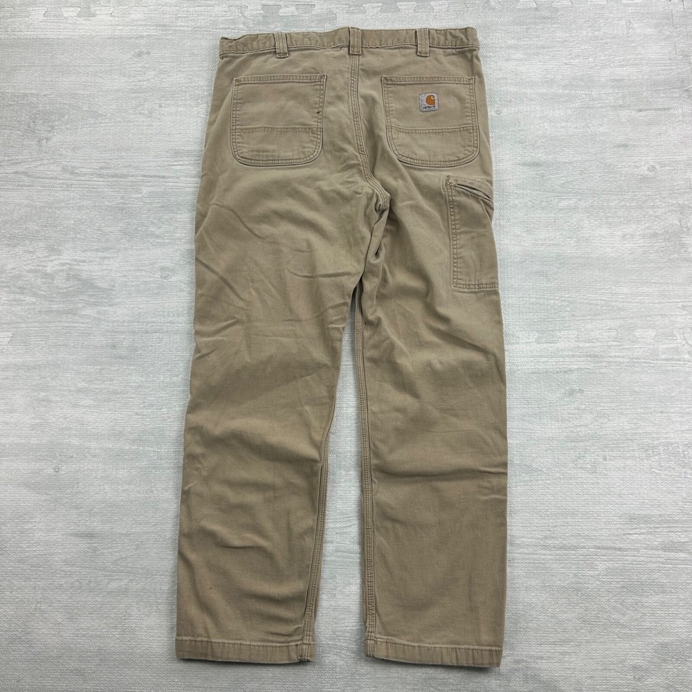 Vintage Carhartt Carpenter Pants Size 36x30 Tan Relaxed Fit Workwear